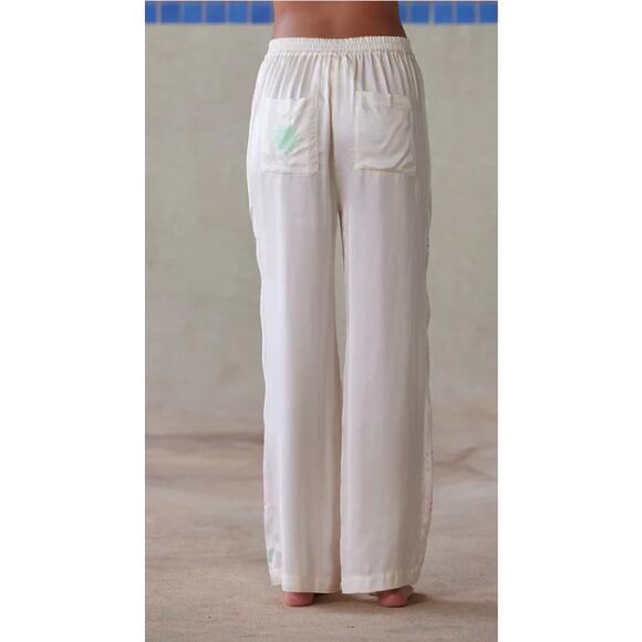 NWT Women's Pippa Moxy Pant in Ecru Sun Motif Sz Medium - Picture 3 of 4